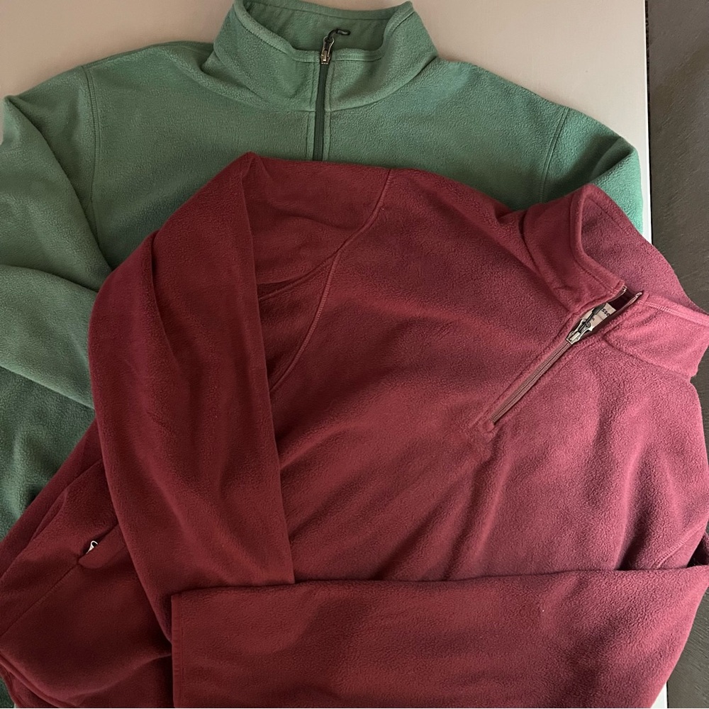 SUMMER SALE: XXL Fleece Jackets Amazon Essential. Men's Zip Up Sweater Set